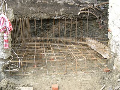 armatura di una sottofondazione armatura di una sottofondazione